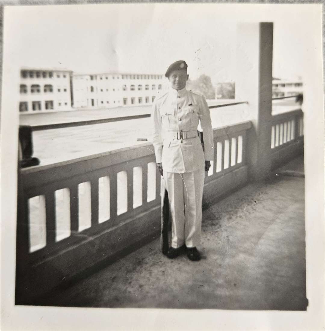 Arthur Symes in Malaysia during the ‘Malayan Emergency’ (Family Handout/PA)