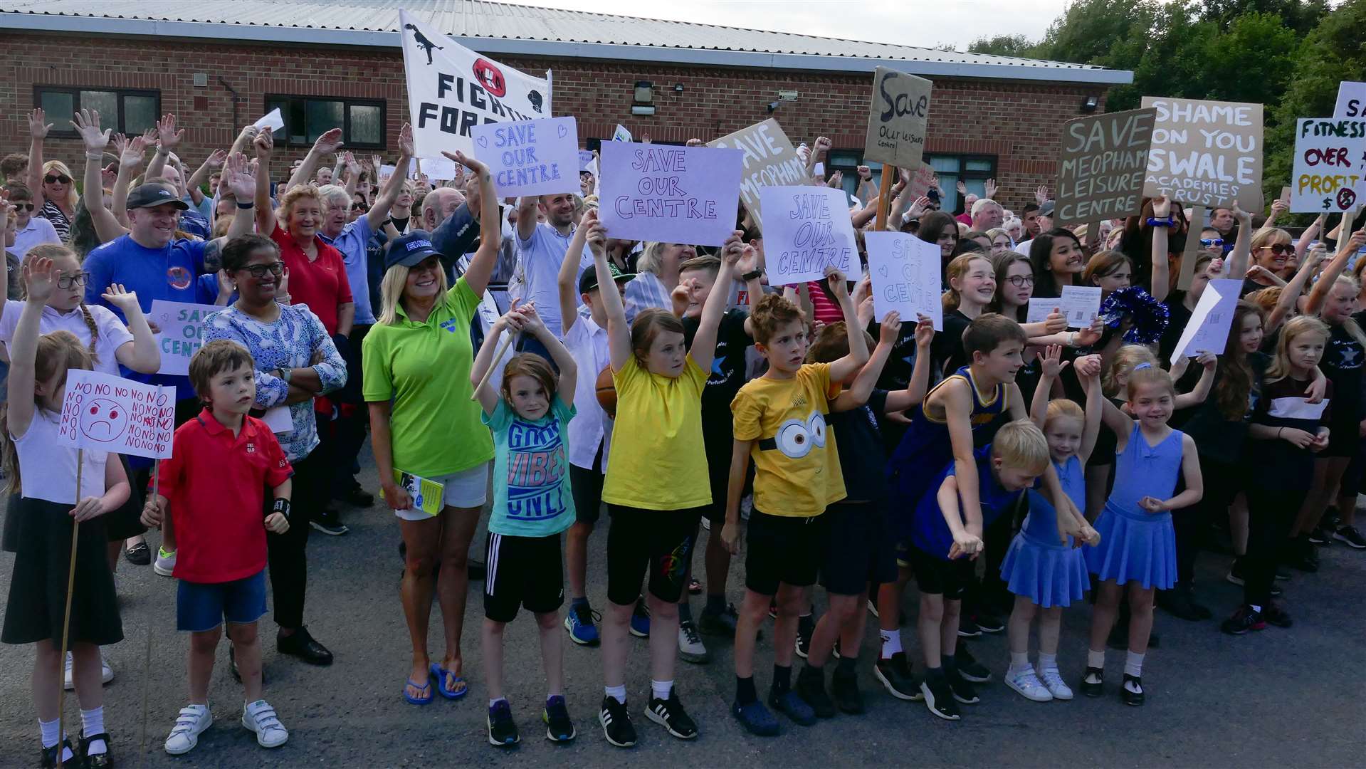 A protest was held on Monday. Photo: Anna Roberts