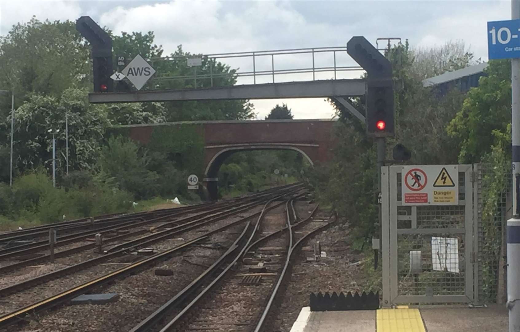 The rail bridge in Maidstone Road. Picture: Anja Ennis