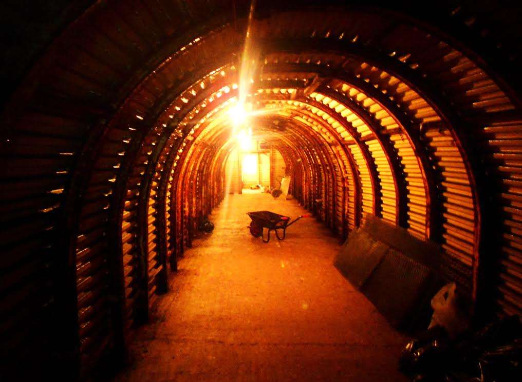 Fan Bay Deep Shelter provided wartime accommodation for hundreds of soldiers of the Fan Bay gun battery.