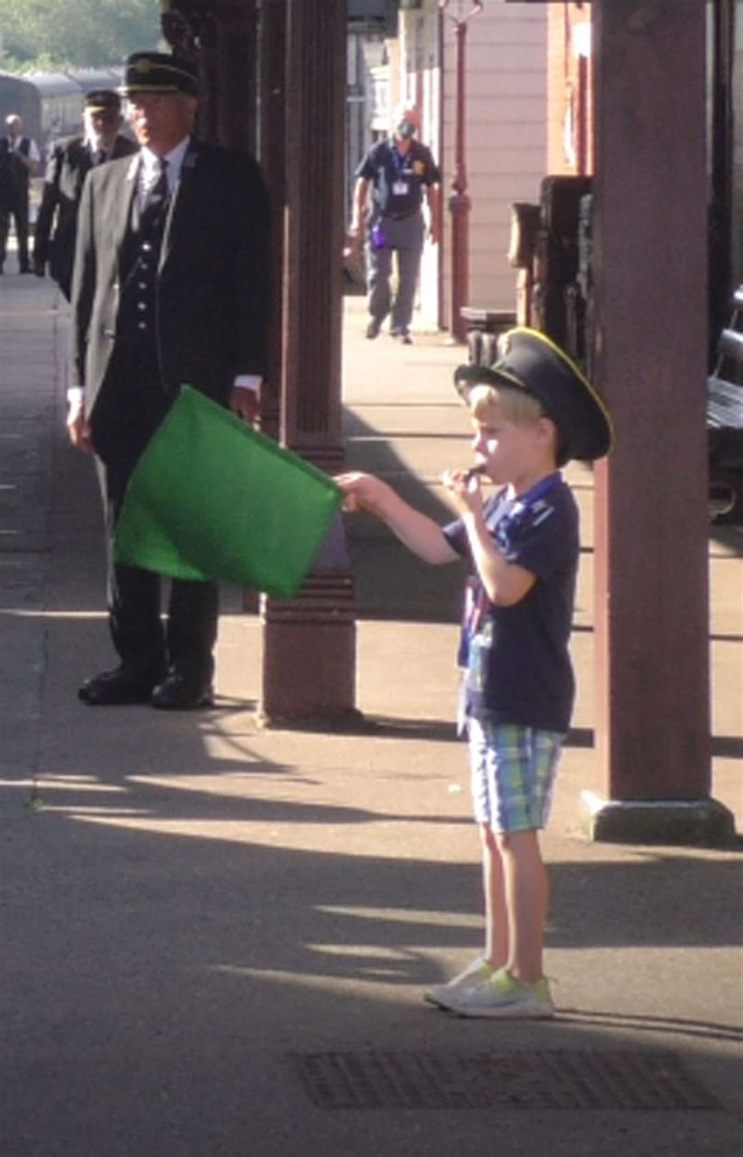 Train-mad Alex Venton gave all his pocket money to the heritage line (Bluebell Railway/PA)