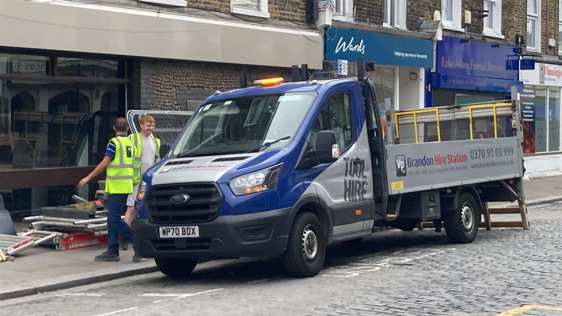 Barclays Bank has shut for good in Sheerness Broadway. Workers arrived to unload scaffolding and take away money during the Free Music Friday event. A poster announcing the closure is now on the bank's door