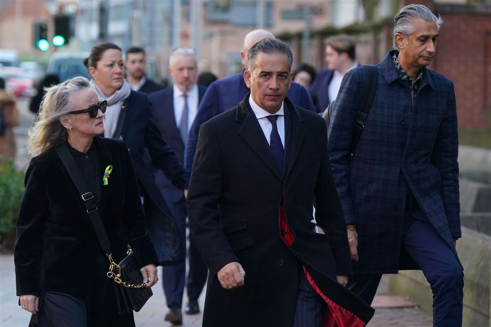 The family of Grace O’Malley-Kumar arriving at Nottingham Crown Court (Jacob King/PA)