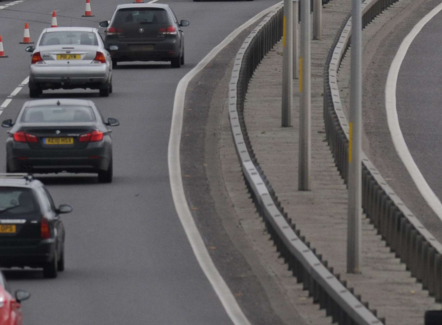 The horse was loose on the A299. Stock picture