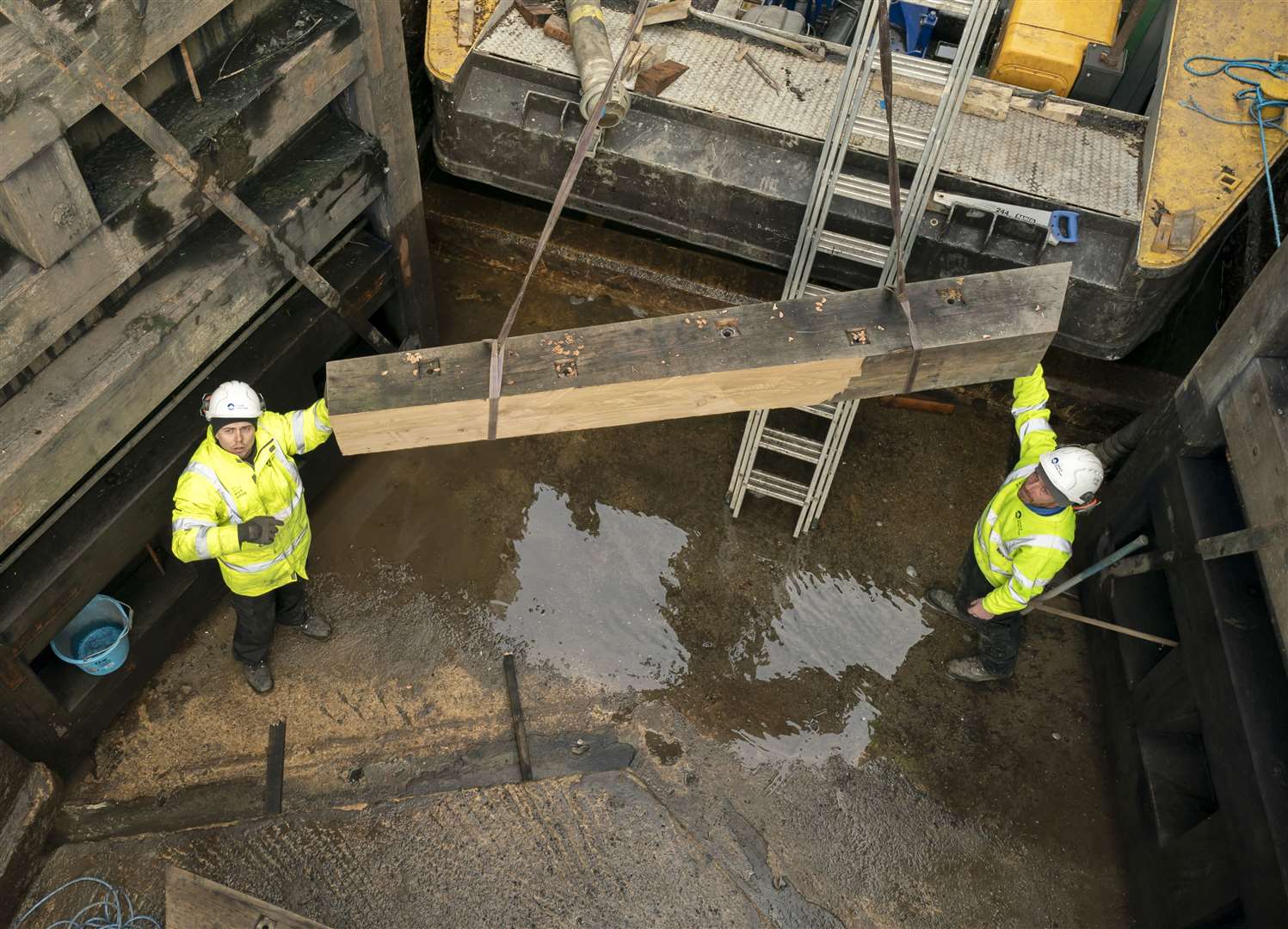 The work is part of a four-month, £55 million winter works programme across the charity’s 2,000-mile network of canals and rivers in England and Wales (Danny Lawson/PA)