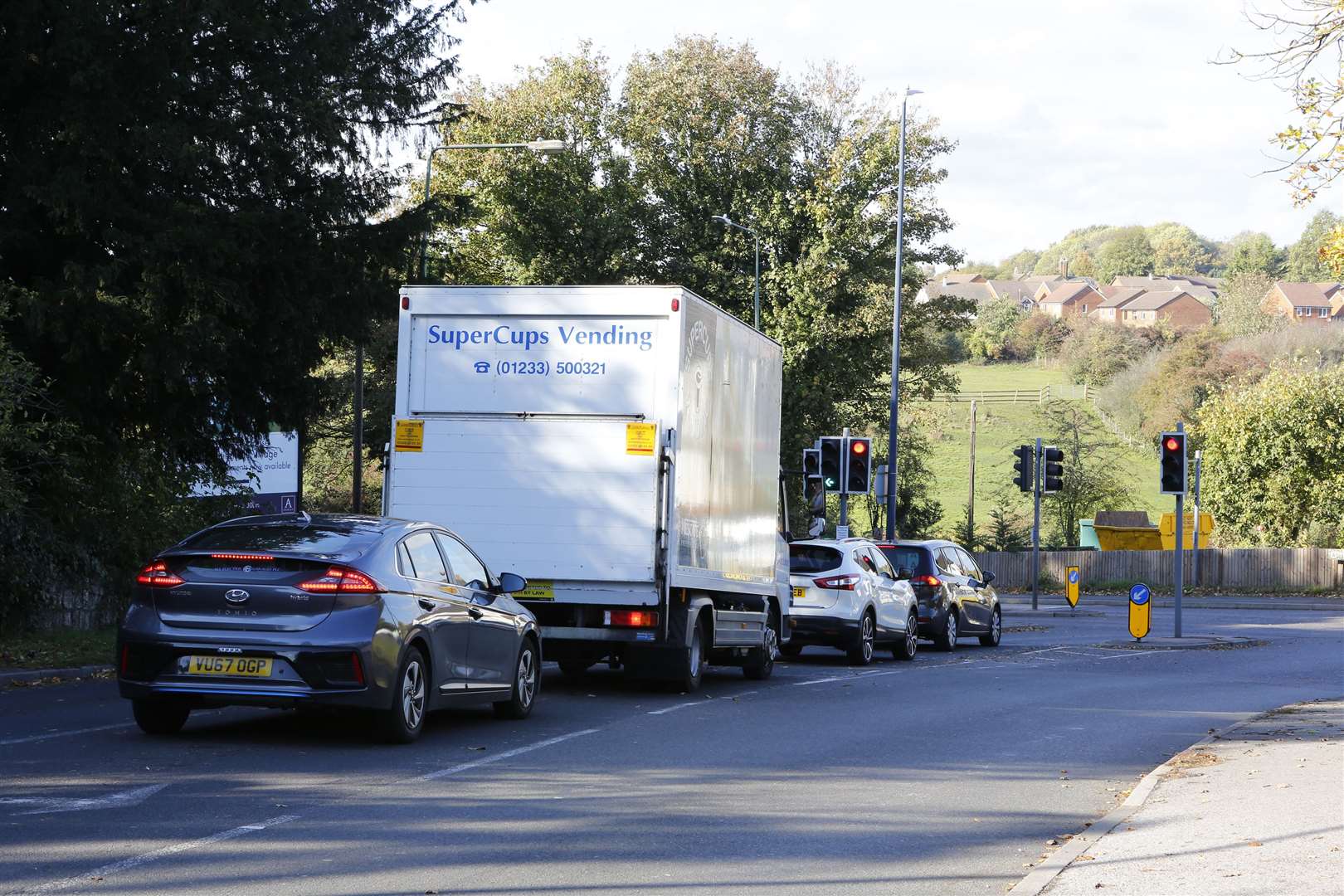 A20 Ashford Road junction where the lane widening is proposed