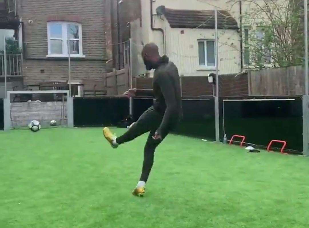 Herne Bay striker Zak Ansah at home in Bromley