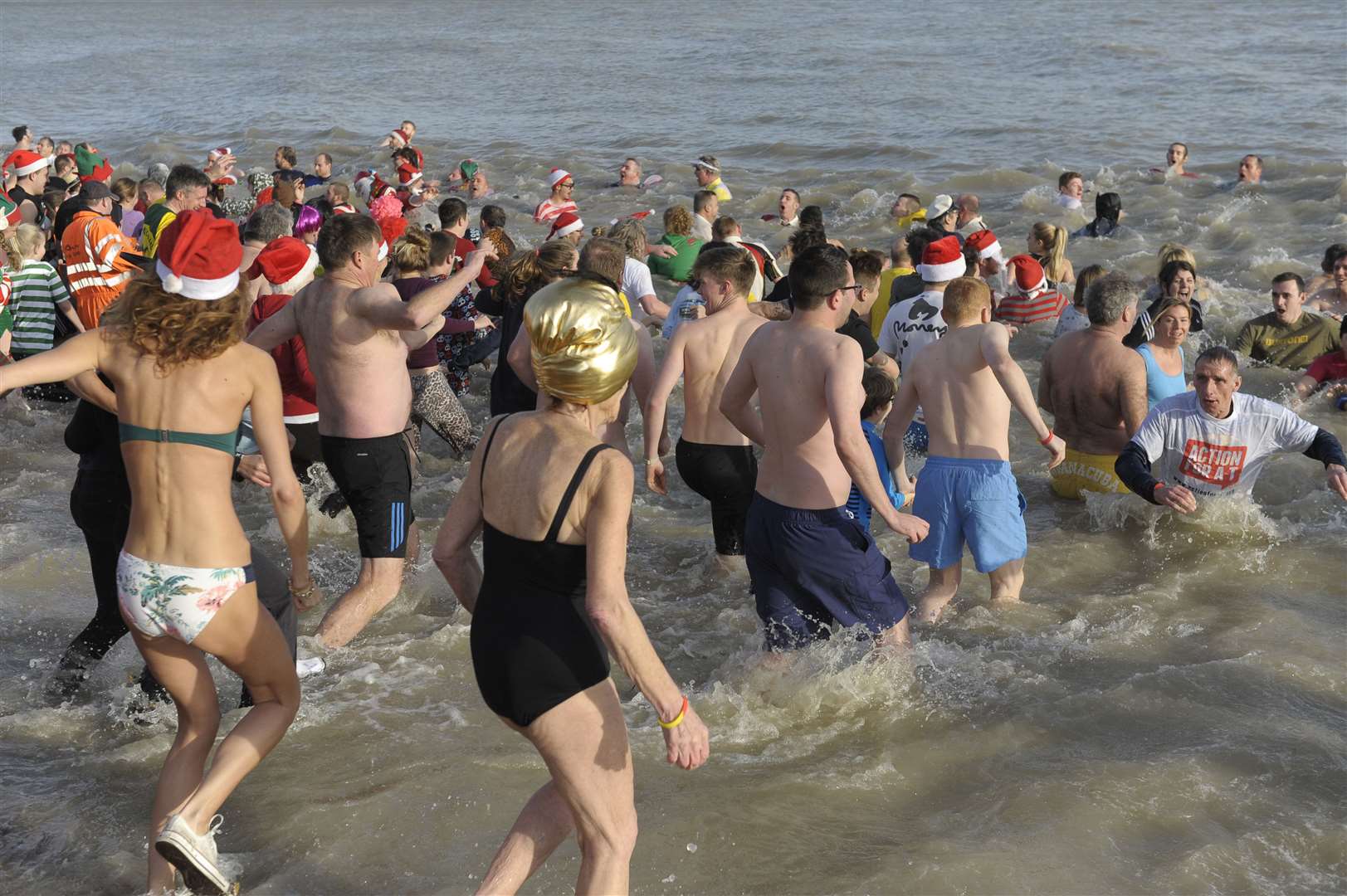 The 9.30am start is to ensure there is sufficient space on the beach for participants. Picture: Tony Flashman
