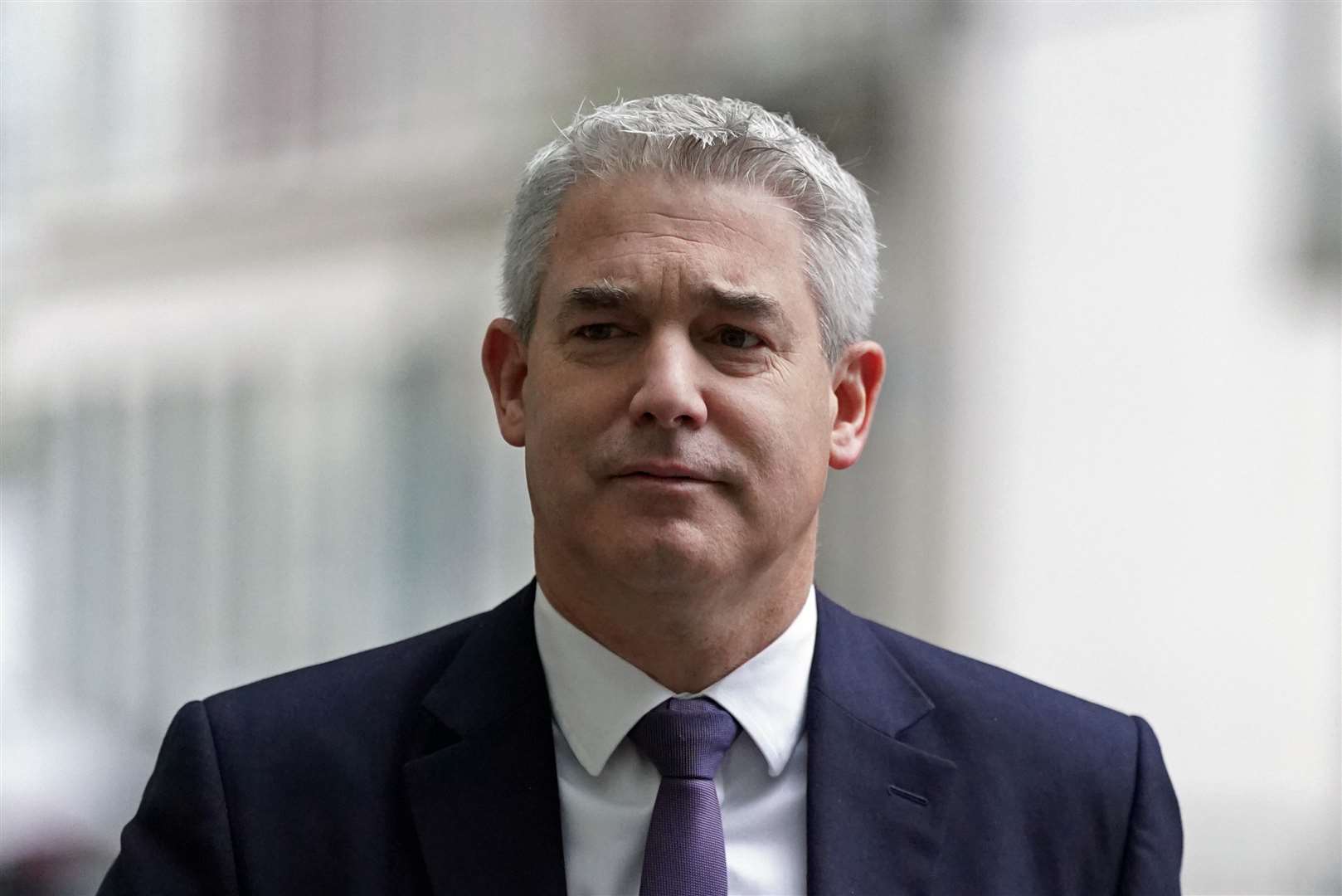 Health Secretary Steve Barclay arrives at BBC Broadcasting House in London to appear on Sunday with Laura Kuenssberg (Kirsty O’Connor/PA)