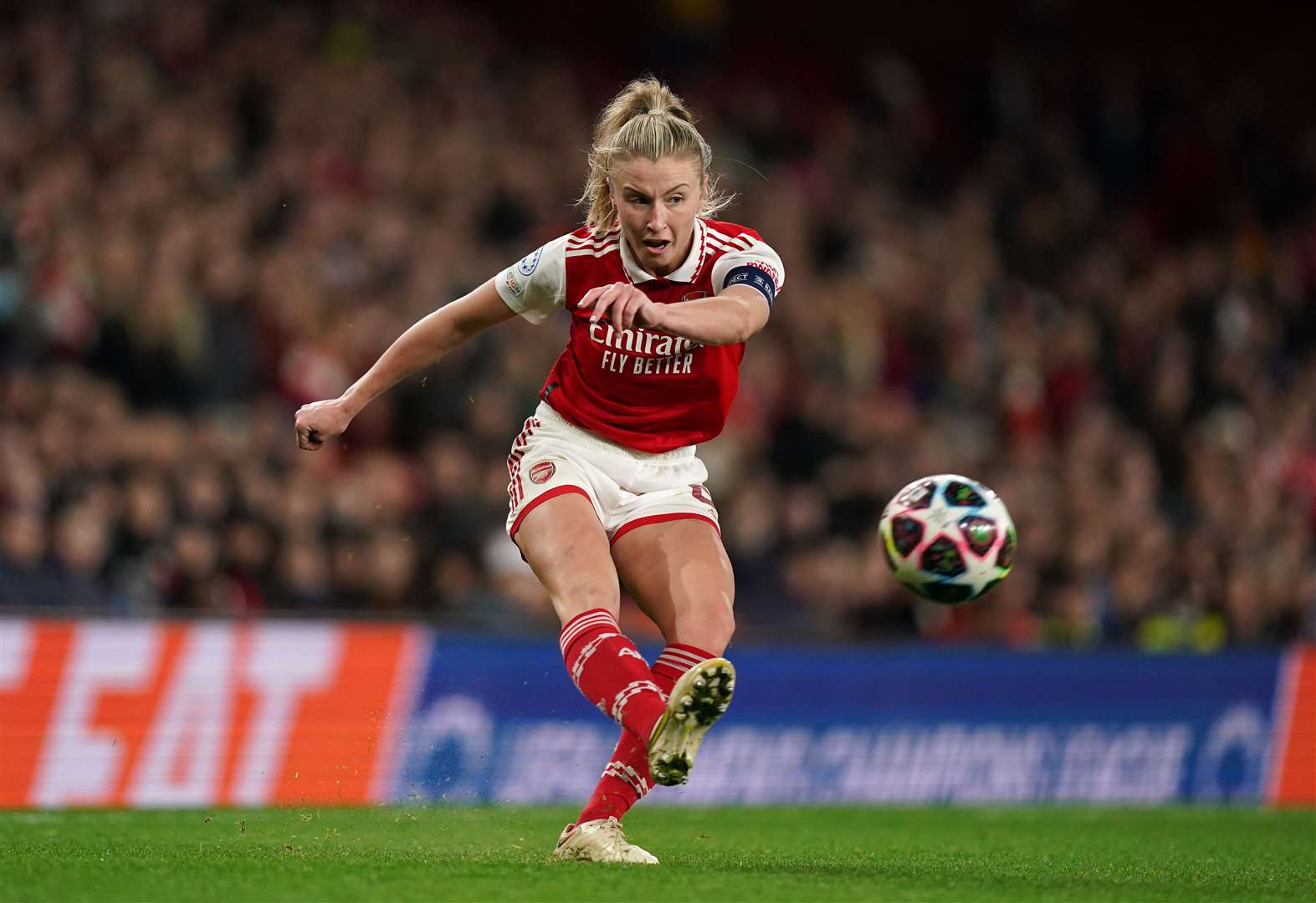 Leah Williamson plays for Arsenal (Mike Egerton/PA)