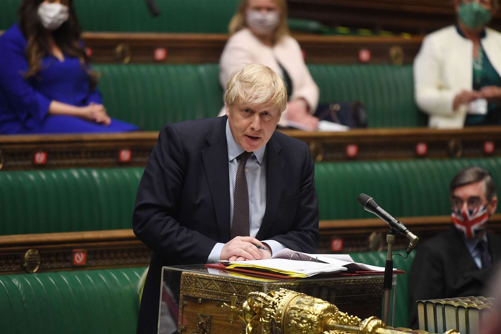 Mr Johnson has had to lead the UK through the Covid-19 pandemic (Parliament/Jessica Taylor)