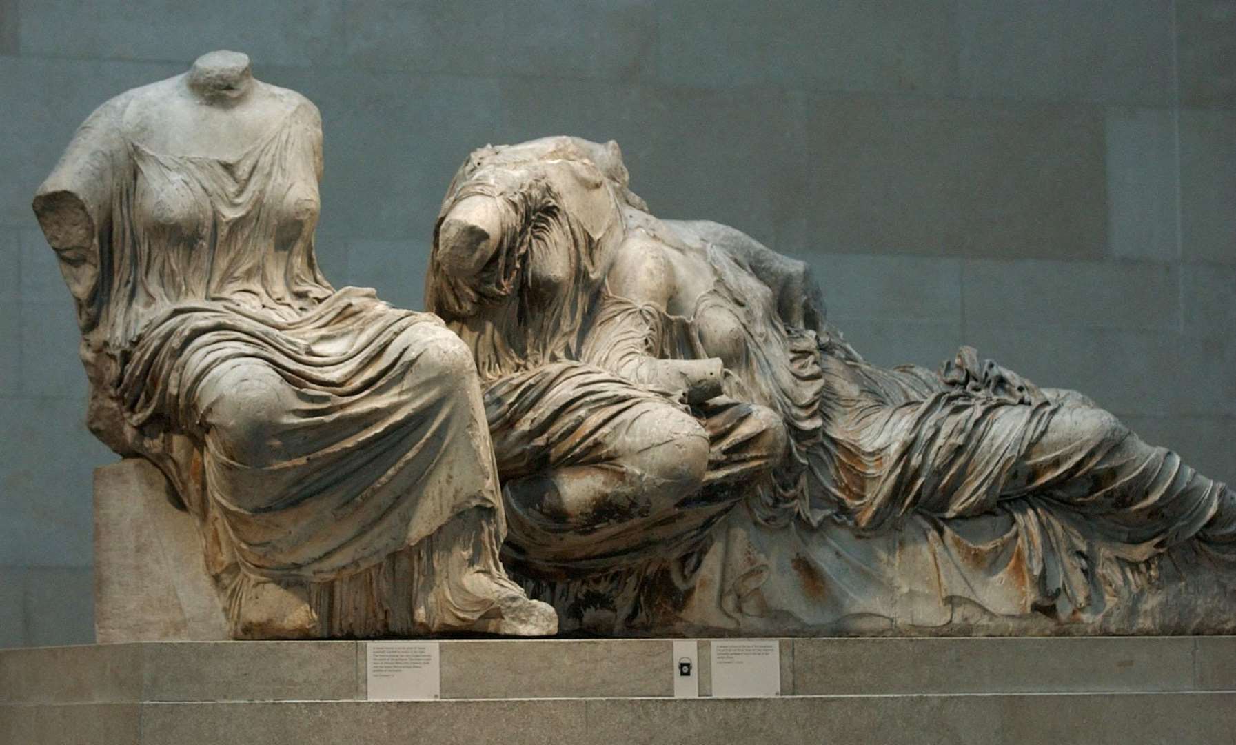 The Parthenon Marbles in London’s British Museum (Matthew Fearn/PA)