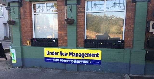 The ‘under new management’ sign has pride of place on the front wall