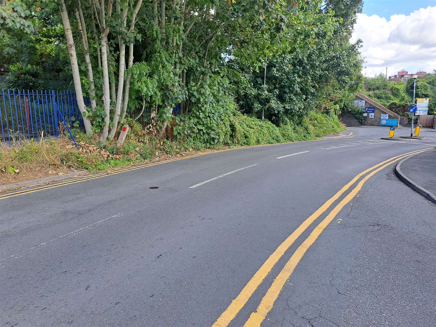 The controversial stretch of Buckland Hill with no pavement