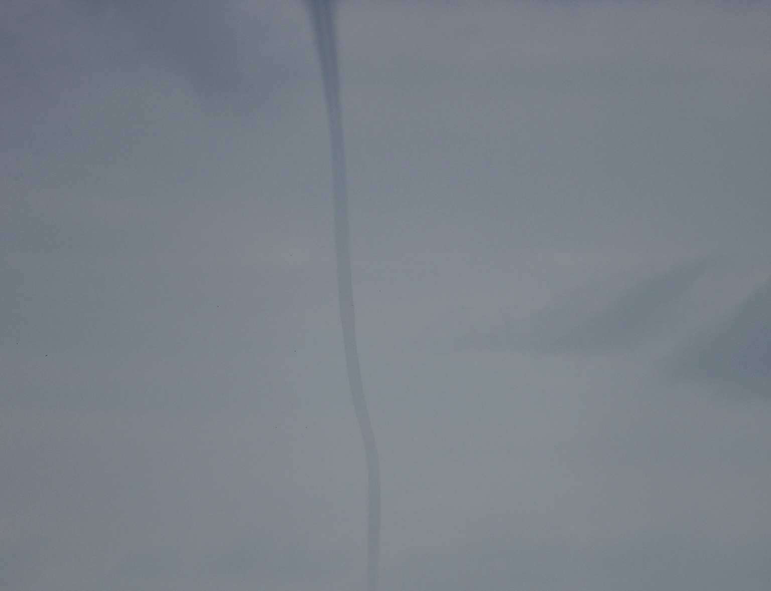 Multiple water spouts hit the sea off the coast of Herne Bay. Picture: Andy Taylor