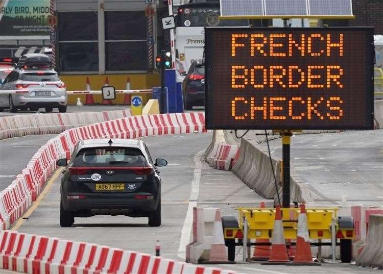 Port authorities fear the new check requirements at the border will lead to futher delays and longer waiting times. Picture: Gareth Fuller/PA