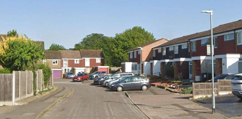 Emergency services attended a house fire in Roman Road, Snodland last night. Picture: Google