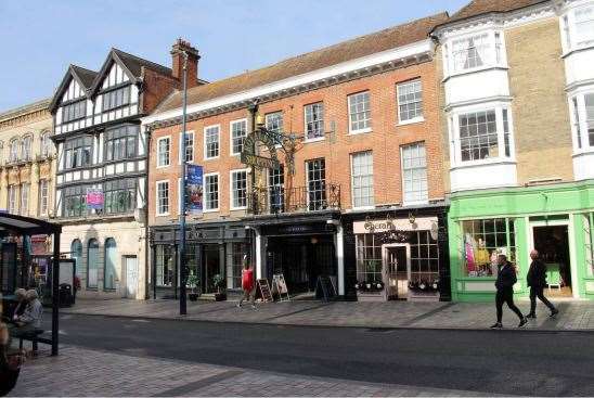 The mock Tudor building, left, sits alongside the former Royal Star Hotel complex, now the Royal Star Arcade