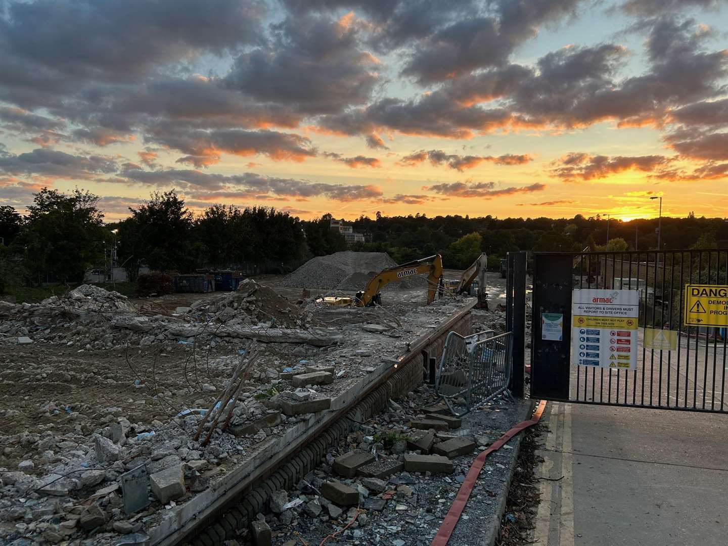 The site of the old Royal Mail Sorting Office has been cleared ready for regeneration