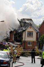 The devastated house in Kemsley