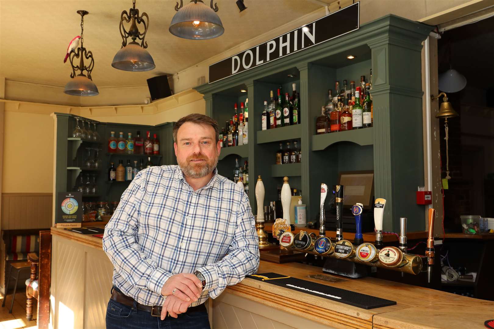 Charles Smythe at one of his pubs, The Dolphin in Canterbury .Library picture: Andy Jones