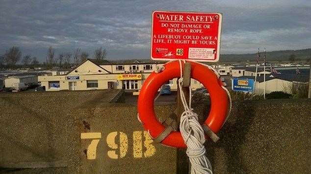 The nearest life buoy was a mile away from where Mrs Scarborough entered the water. Photo: Valerie Barlow