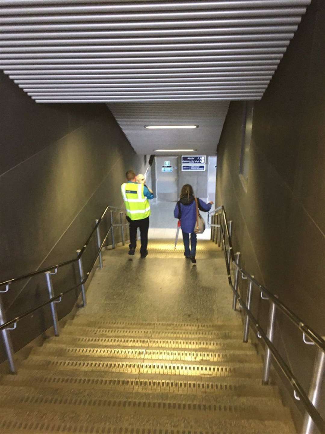 He took the dog into a station to help find its owner. Picture: Alexandra Falcsik (12010776)