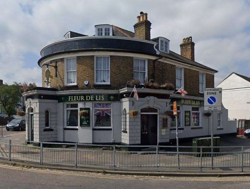 The assault took place in the bar area of Fleur De Lis in Gillingham