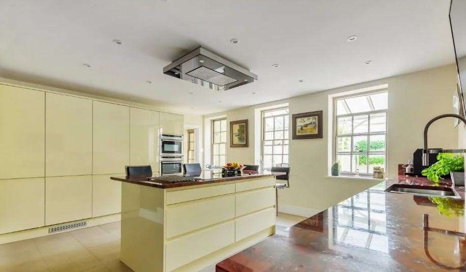 The spacious kitchen had been fitted with modern appliances. Picture: Fine and Country