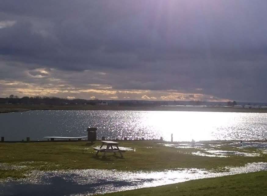 Flooding on the Isle of Sheppey yesterday. Picture: Thomas Walton