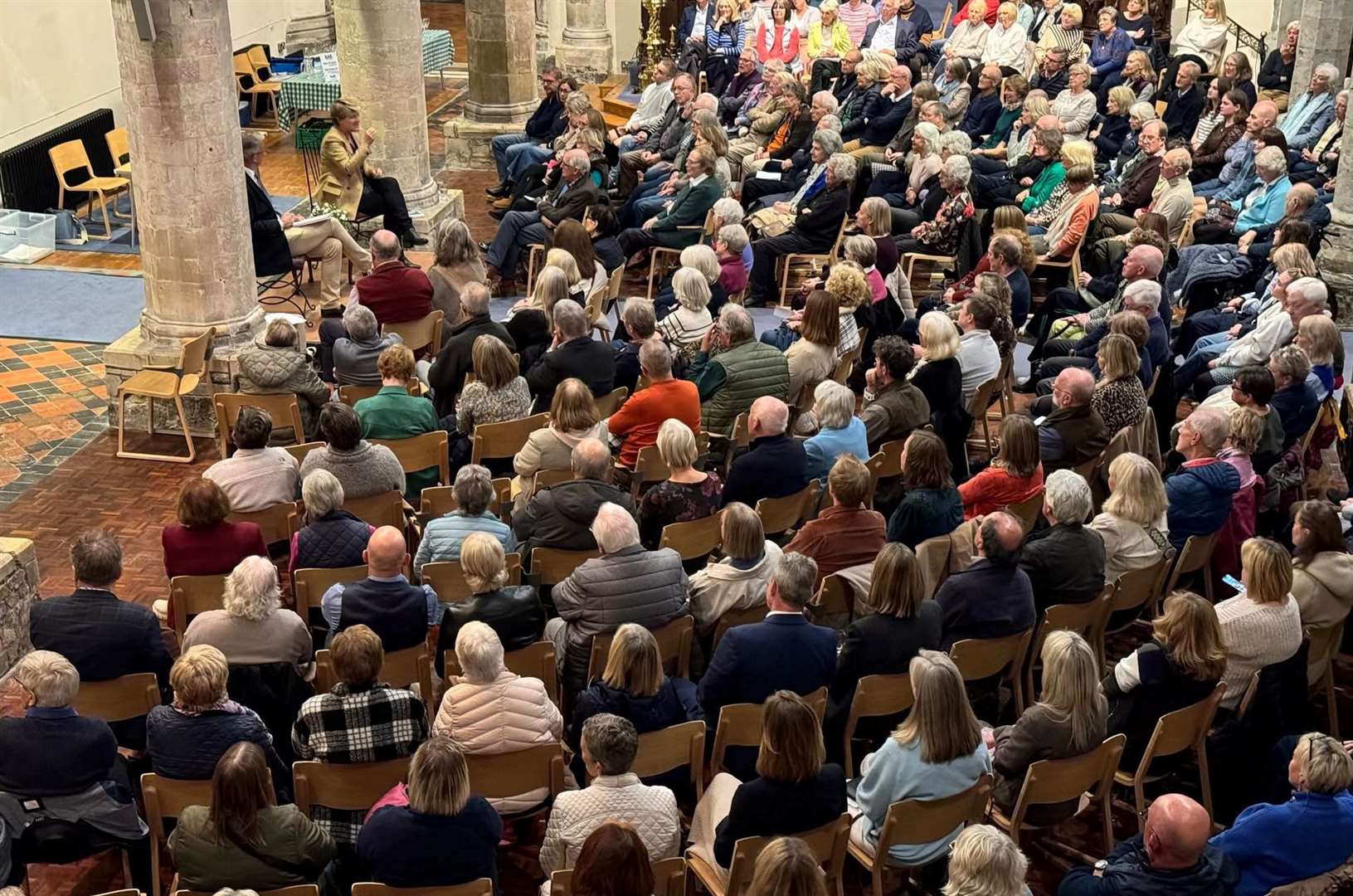 The first stage of the scheme, known as Phase 1A, saw the church's pews removed and replaced with chairs in 2020. Picture: Sue Ferguson