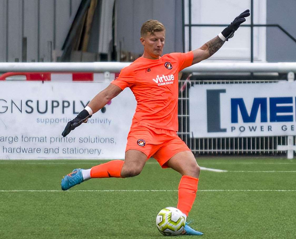 Chris Haigh - broke his leg in two places during the league game at Eastbourne in August. Picture: Ed Miller/EUFC