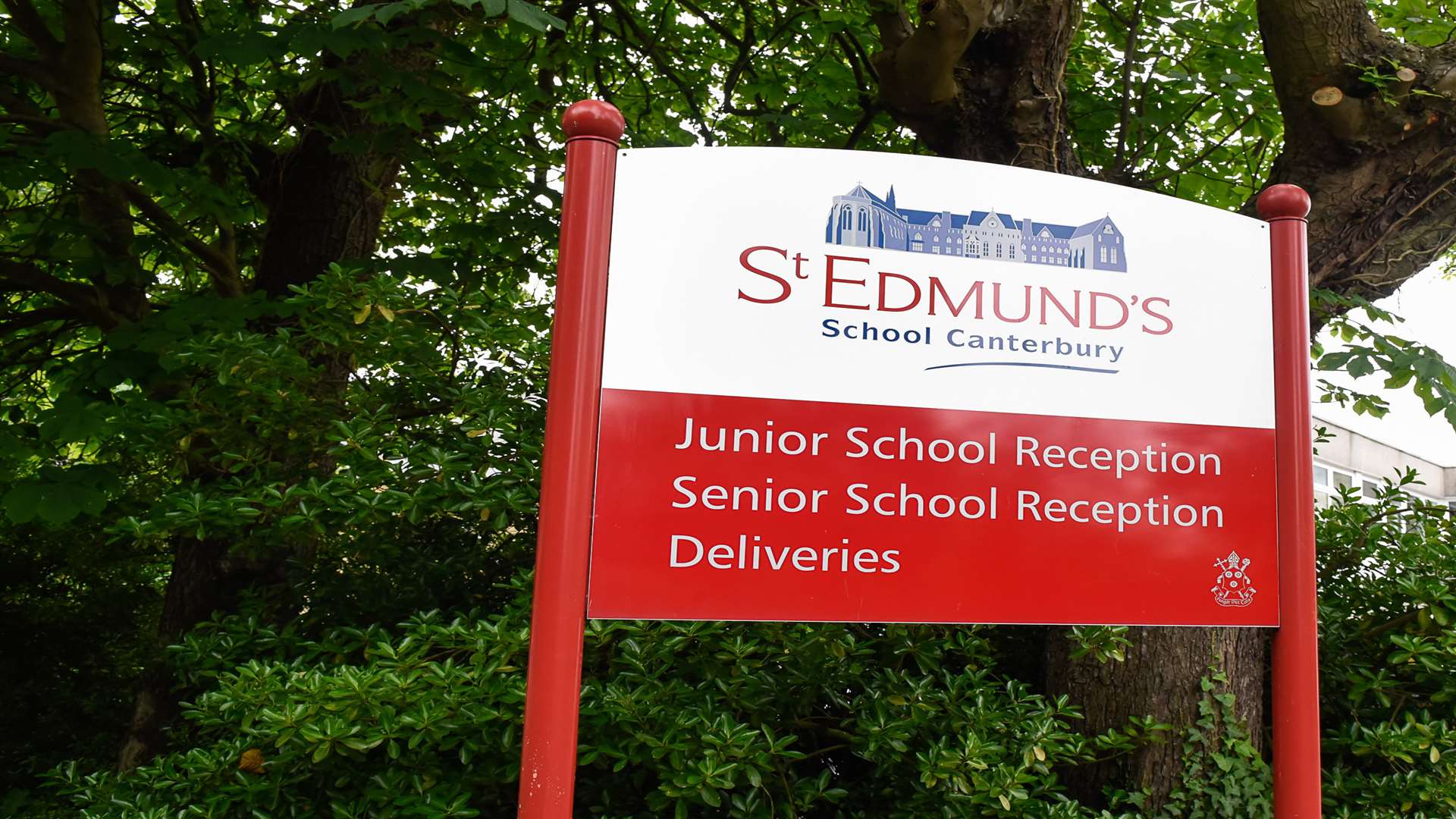 The sign outside St Edmund's School