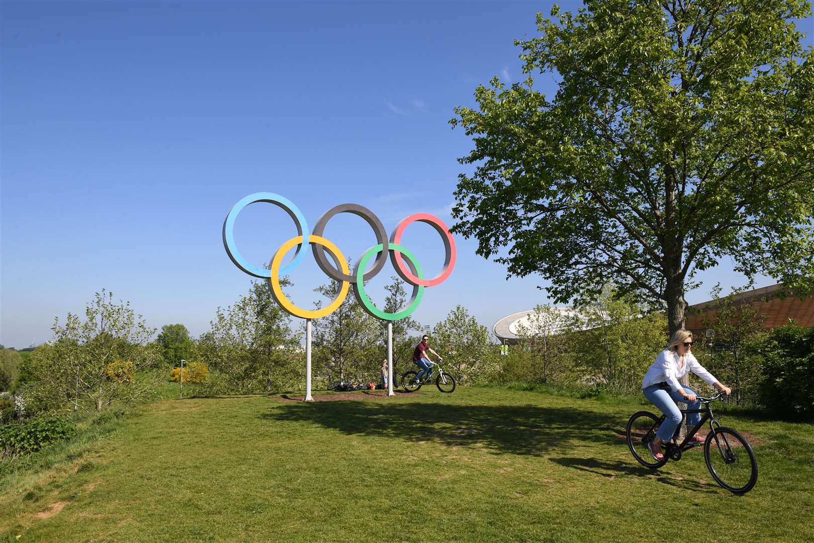 Cyclists also made the most of their exercise allowance (Stefan Rousseau/PA)