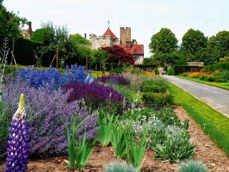 Exploring the gardens at Penshurst Place