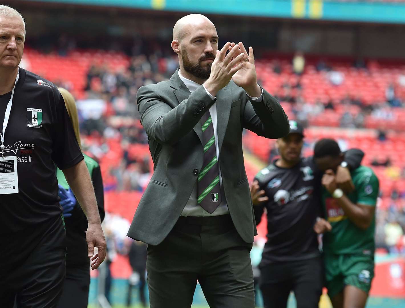 Kevin Watson applauds the fans but it's tough to take for the players Picture: Keith Gillard