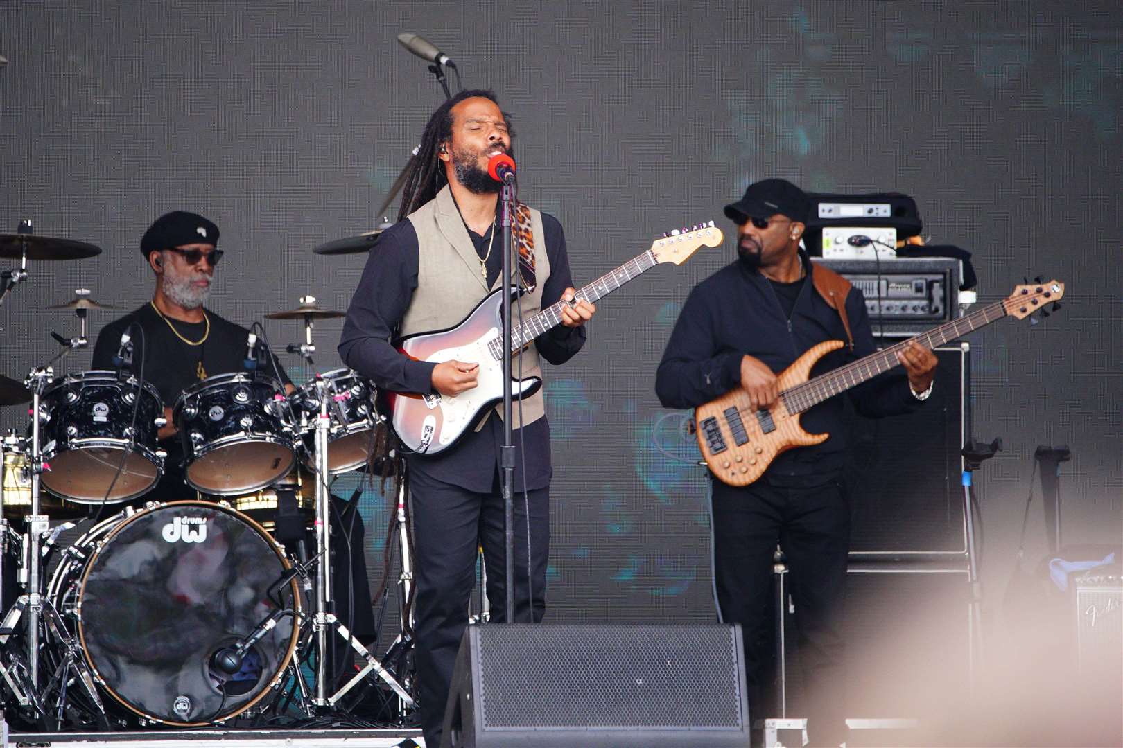 Ziggy Marley on the Pyramid Stage (Ben Birchall/PA)