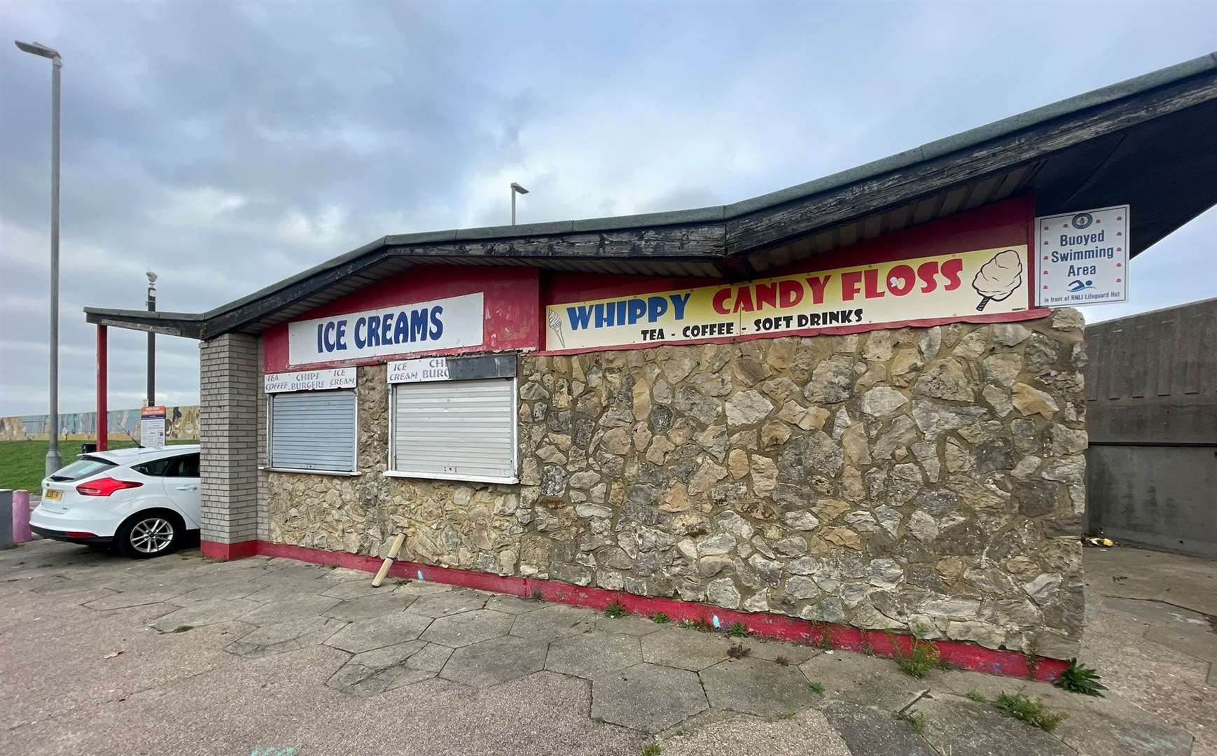 The Beach Street Kiosk in Beachfields, Sheerness, is closed for business