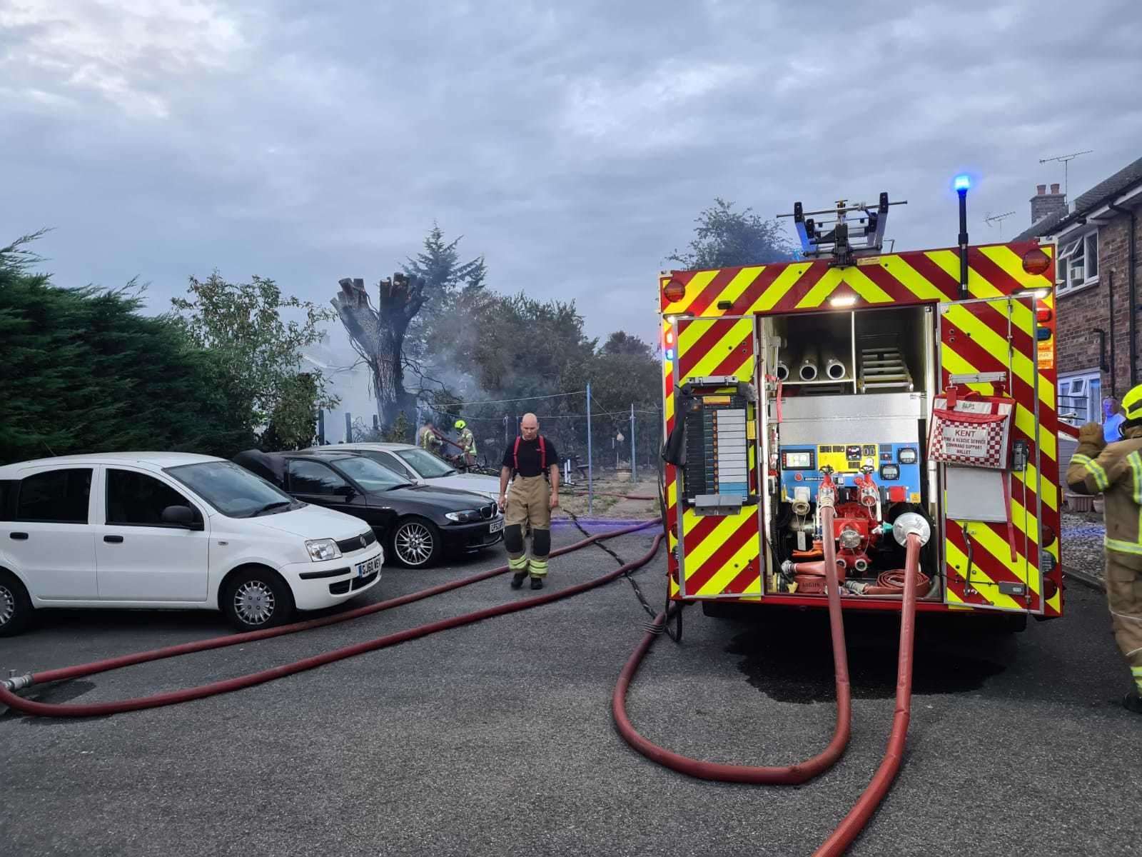 A strong number of firefighters were called out to the incident