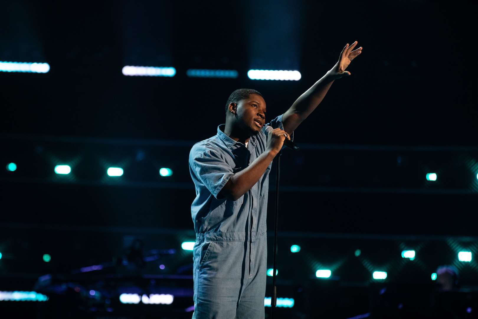 The 17-year-old rapped about a message close to his heart. Picture: ITV Studios