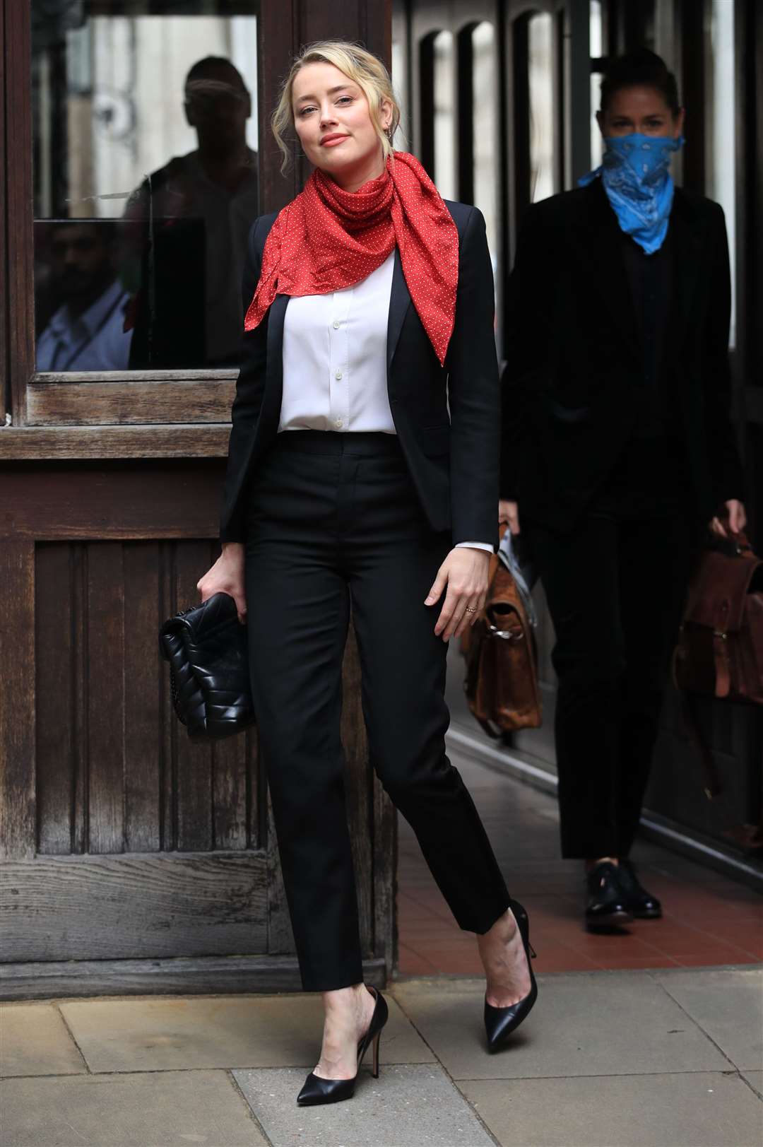 Actress Amber Heard at the High Court (Aaron Chown/PA)