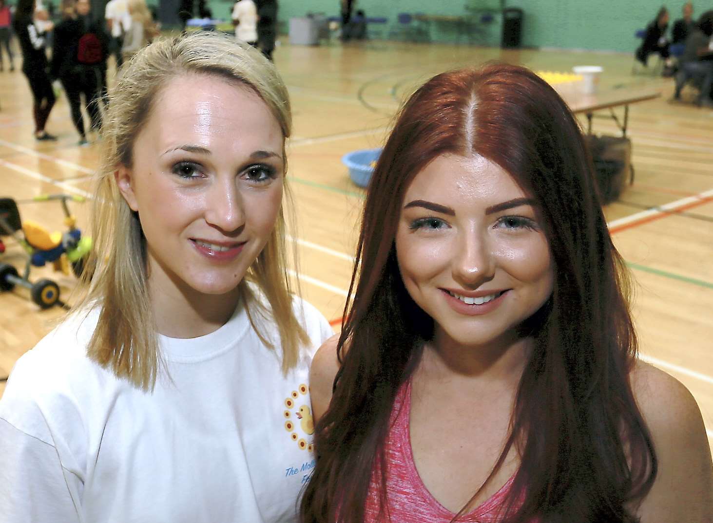 Jennifer Hamer (left) event organiser and Amy Lee (right) trustee and friend of Molly at the event on Sunday