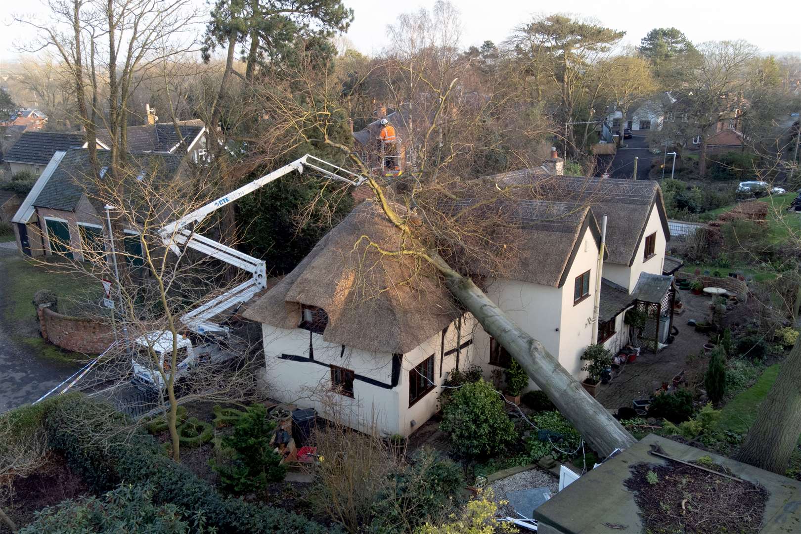 The storms have wreaked havoc across the nation (Joe Giddens/PA)