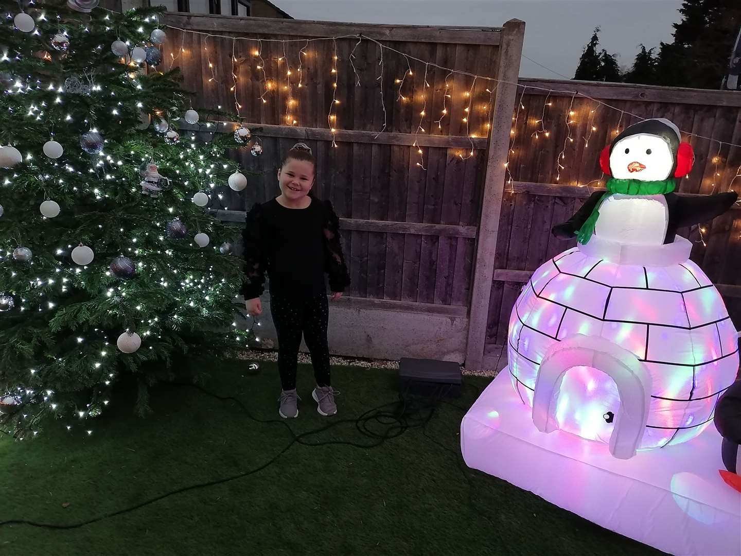 Maddison in her new garden. Picture: Kerry Graver