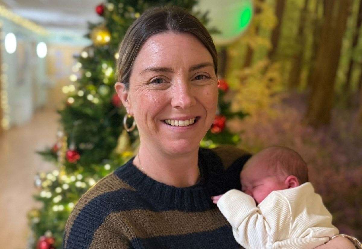 Mum from Strood gives birth to son on Christmas Day in Medway Maritime Hospital – 37 years on from when she was born