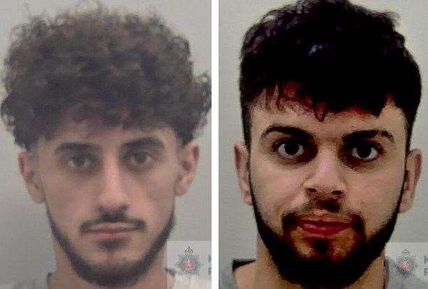 Aiman Aziz and Ayoub Omer were locked up last month. Picture: Kent Police