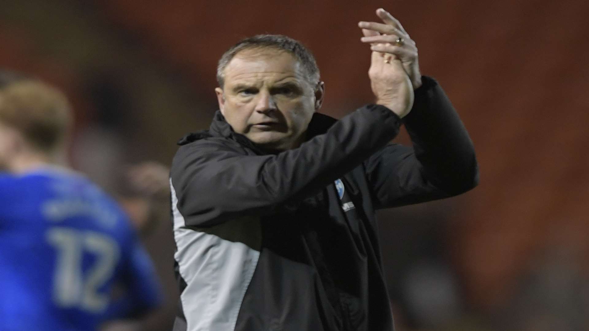 Gillingham boss Steve Lovell joined the round of applause for Mark Byrne's wondergoal against Bristol Rovers Picture: Barry Goodwin