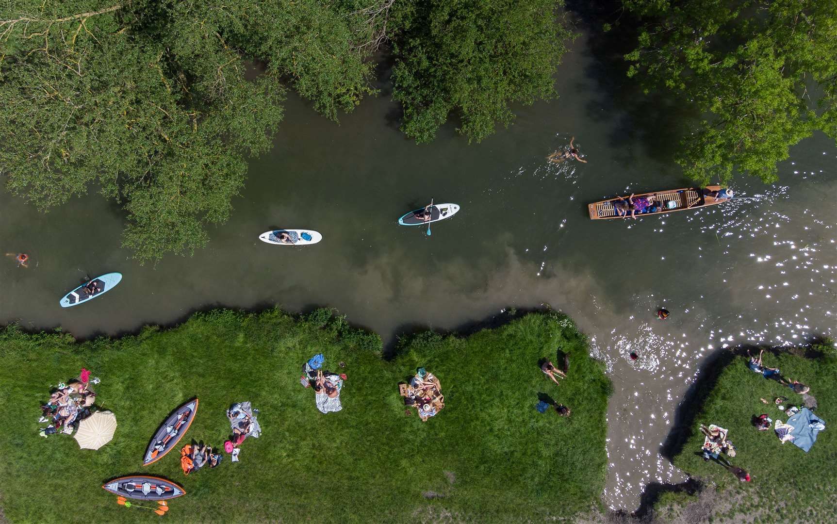 The River Cam at Grantchester Meadows near Cambridge (Joe Giddens/PA)