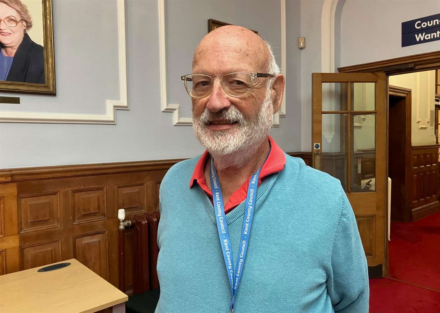 Cllr Barry Lewis at County Hall