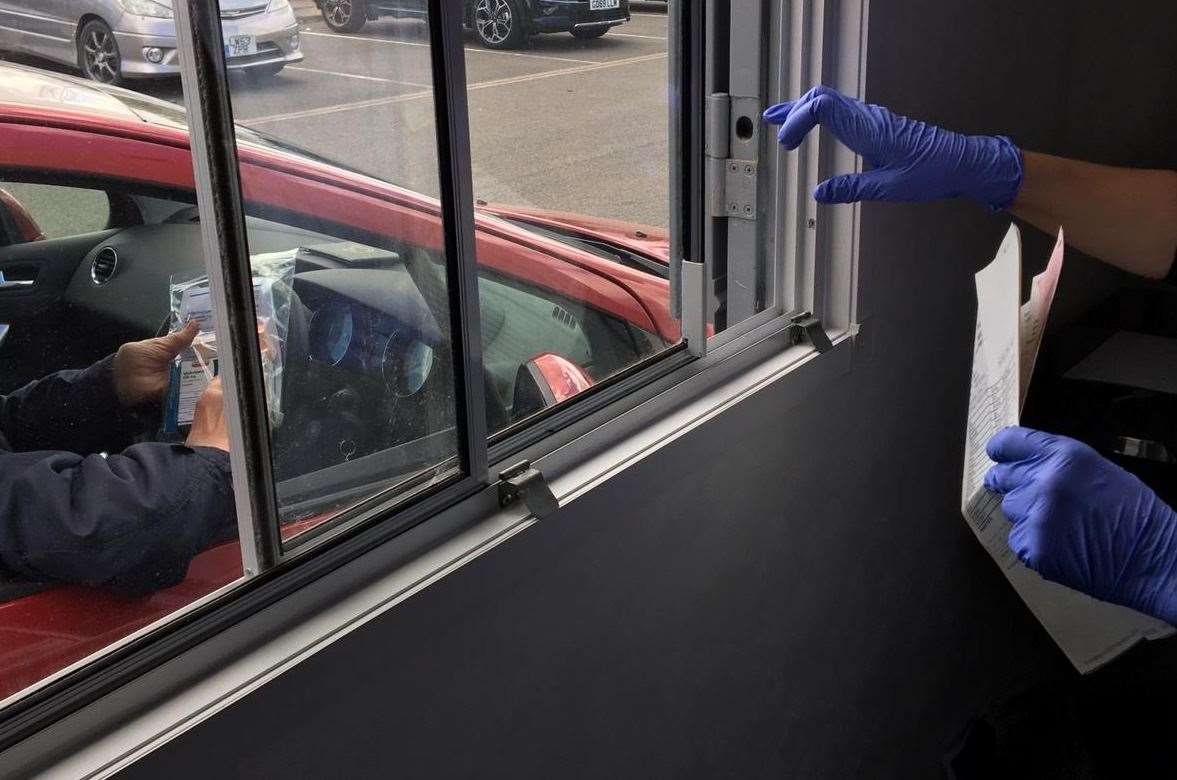 Maidstone Hospital has launched a drive-through pharmacy for cancer patients to collect their medicine